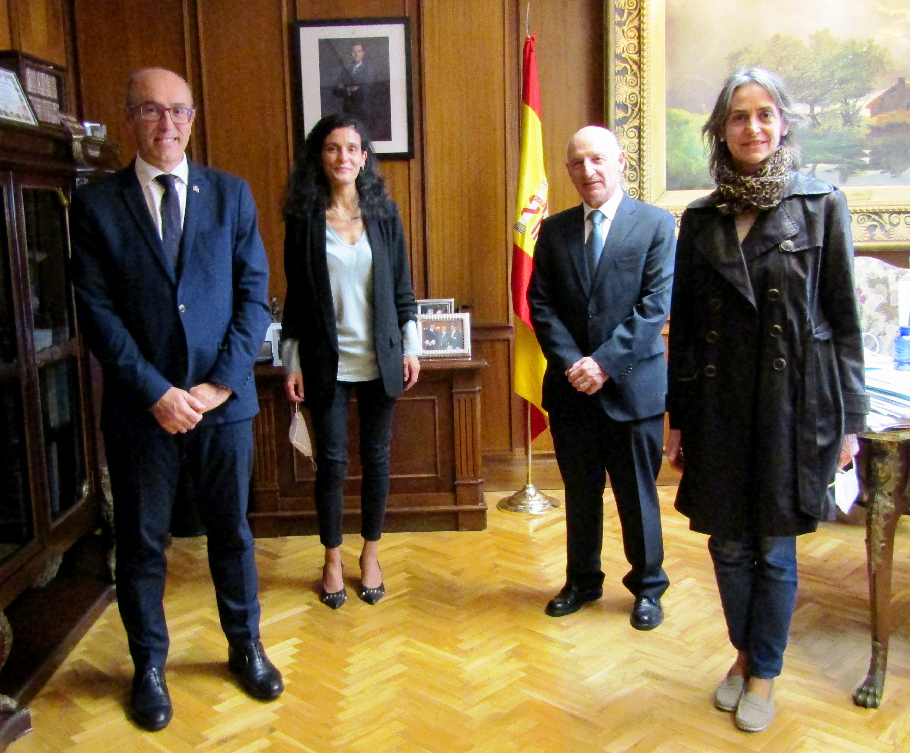 Visita de despedida de la gerente territorial del Ministerio de Justicia en Castilla-La Mancha al TSJCLM